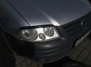 Війки (чорні) Чорний мат для Volkswagen Caddy 2004-2010 рр