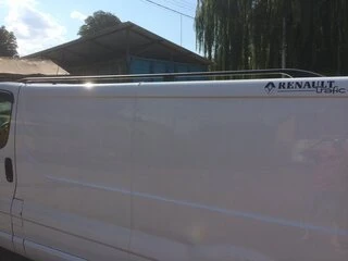 Рейлінги Чорні Коротка база, Метал. ніжки для Nissan Primastar 2002-2014 рр