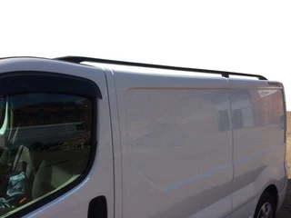 Рейлінги Чорні Коротка база, Метал. ніжки для Nissan Primastar 2002-2014 рр