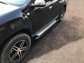 Бокові пороги Rainbow (2 шт., Алюміній) для Renault Duster 2008-2017 рр
