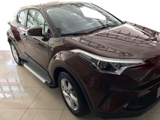 Бокові пороги Allmond Grey (2 шт., алюм) для Toyota C-HR 2016&ndash;2023 рр