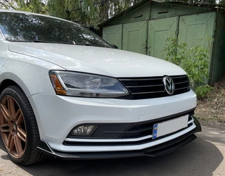 Універсальна передня лип накладка Niken Black (ABS)