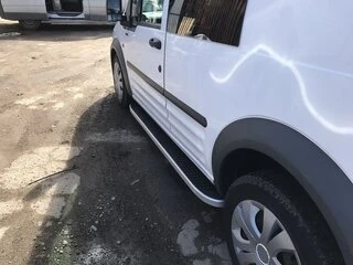 Бокові пороги Tayga (2 шт., Алюміній) Максі база для Ford Connect 2006-2009 рр