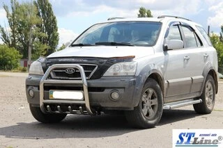 Кенгурятник QT007 (нерж.) для Kia Sorento I BL 2002-2009 рр