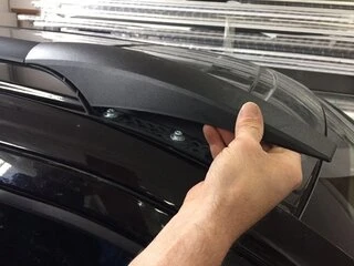 Рейлінги чорні ELITE (пласт. ніжки) Коротка база (SHORT) для Mercedes Vito / V-class W447 2014- рр