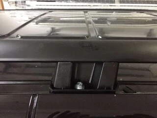 Рейлінги чорні ELITE (пласт. ніжки) Коротка база (SHORT) для Mercedes Vito / V-class W447 2014- рр