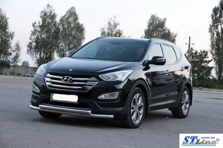 Передня дуга ST014 (нерж.) для Hyundai Santa Fe 3 2012-2018 рр