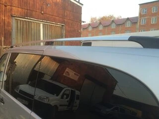 Рейлінги Хром CAN Оригінальний дизайн (метал. ніжки) Коротка база (SHORT) для Mercedes Vito W639 2004-2014 рр