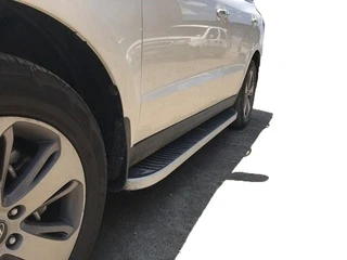 Бокові пороги Tayga Grey (2 шт., алюміній) для Hyundai Santa Fe 2 2006-2012 рр