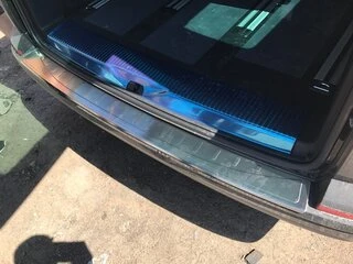 Накладка на задній бампер Omsa Мат (1 двері, нерж) для Volkswagen T6