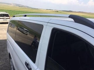 Рейлінги ELITE Хром (пласт. ніжка) Коротка база (Short, Compact) для Mercedes Vito / V-class W447 2014- рр