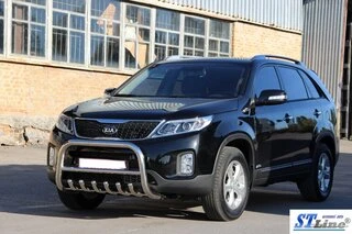 Кенгурятник WT021 (нерж.) для Kia Sorento II XM 2009-2014 рр