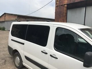 Рейлінги Чорні Коротка, пластикові ніжки для Peugeot Expert 2007-2016 рр