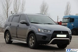 Кенгурятник WT007 (нерж.) для Mitsubishi Outlander 2006-2012рр
