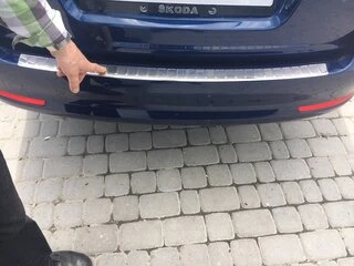 Накладка на задній бампер Carmos (SW, нерж) для Mercedes E-сlass W212 2009-2016рр