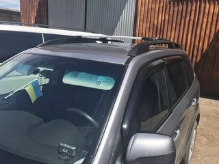 Перемички на рейлінги під ключ (2 шт) до 140 см, Сірий для Subaru Forester 2008-2013 рр