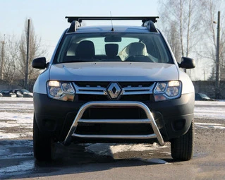 Кенгурятник WT022 (нерж) для Dacia Duster 2008-2018 рр