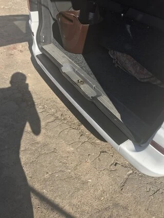Накладка на задній бампер з загином (DDU, пластик) Матова для Mercedes Vito W639 2004-2014 рр