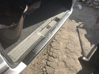 Накладка на задній бампер з загином (DDU, пластик) Матова для Mercedes Vito W639 2004-2014 рр