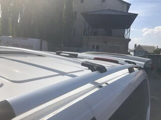 Перемички на рейлінги під ключ (2 шт) Чорний для Mercedes Vito / V-class W447 2014- рр