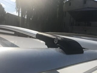 Перемички на рейлінги під ключ (2 шт) Чорний для Mercedes Vito / V-class W447 2014- рр