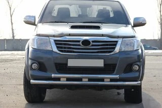 Передній захист ST014 (нерж.) для Toyota Hilux 2006-2015 рр