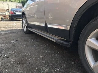 Бокові пороги Rainbow (2 шт., алюм.) Довга база для Nissan Qashqai 2010-2014рр