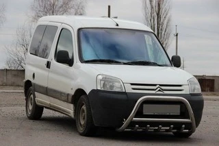 Кенгурятник WT003 (нерж.) 60 мм для Peugeot Partner 1996-2008 рр