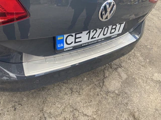 Накладка на задній бампер OmsaLine (нерж) SW (універсал) для Volkswagen Passat B8 2015-2023 рр