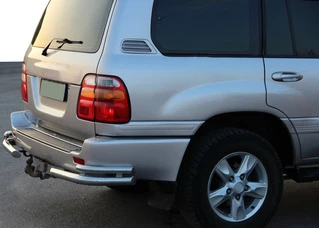 Задні куточки AK003-Double (2 шт., нерж) для Toyota Land Cruiser 100