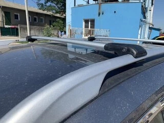 Перемички на рейлінги під ключ (2 шт) Чорний для Nissan Qashqai 2014-2021 рр