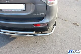 Задня дуга AK004 (нерж) для Mitsubishi Outlander 2012-2021 рр