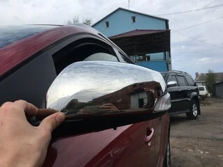 Накладки на дзеркала (2 шт., нерж.) OmsaLine - Італійська нержавійка для Renault Megane III 2009-2016 рр