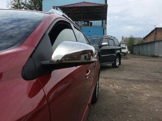 Накладки на дзеркала (2 шт., нерж.) OmsaLine - Італійська нержавійка для Renault Megane III 2009-2016 рр