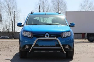 Передня дуга WT006 (нерж.) для Dacia Sandero 2013-2020 рр