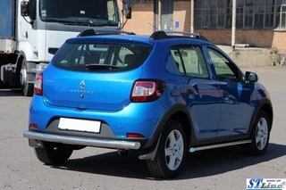 Задня дуга AK002 (нерж) для Dacia Sandero 2013-2020 рр