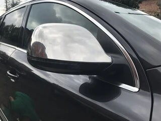 Накладки на дзеркала (2 шт, нерж.) Carmos, нержавіюча сталь для Ауди Q7 2005-2015 рр