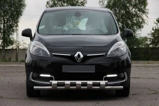Передня дуга ST015 (нерж.) для Renault Scenic/Grand 2009-2016 рр