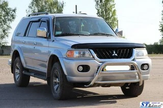 Кенгурятник WT022 (нерж) для Mitsubishi Pajero Sport 1996-2007 рр