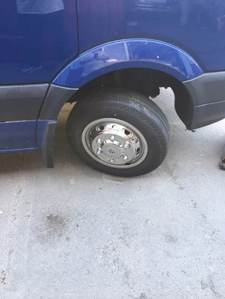 Ковпаки з нержавійки Ексклюзив V1 (2 катковий, 4 шт) 2013-2025 для Volkswagen Crafter рр