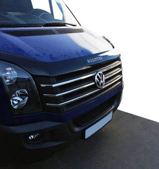 Накладки на решітку 2011-2017 Carmos - Турецька сталь для Volkswagen Crafter рр