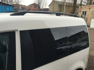 Рейлінги чорні Станд. база, Металеві ніжки для Volkswagen Caddy 2015-2020 рр