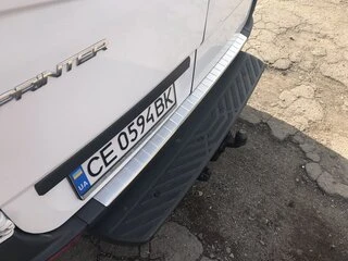 Накладка на бампер задній МАТОВИЙ (Omsa, нерж.) для Mercedes Sprinter W906 2006-2018 рр