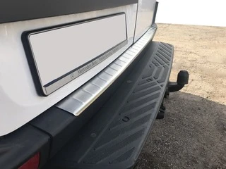 Накладка на бампер задній МАТОВИЙ (Omsa, нерж.) для Mercedes Sprinter W906 2006-2018 рр