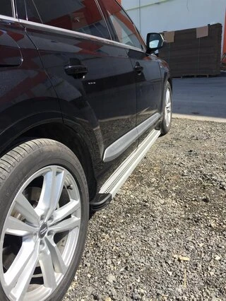 Бокові пороги Maya V2 (2 шт., алюміній) для Ауди Q7 2015- рр