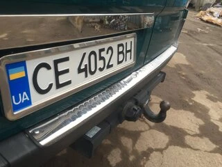 Накладка над номером (нерж.) Carmos - Турецька сталь для Volkswagen Crafter 2006-2016 рр