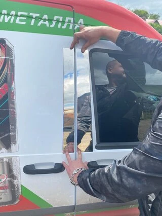 Молдинг дверної стійки (4 шт) для Ford Connect 2002-2006 рр