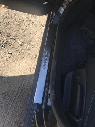 Накладки на пороги OmsaLine (4 шт, нерж) для Renault Megane III 2009-2016 рр