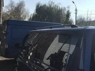 Рейлінги Чорні Коротка база, Пластикові ніжки для Volkswagen T5 Transporter 2003-2010 рр