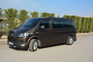Накладка на передній бампер Sport 2-LED 2015-2018 (під фарбування) для Volkswagen T6